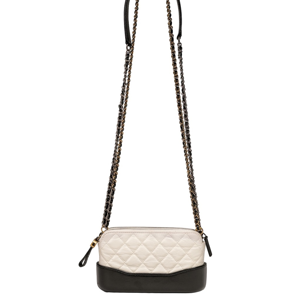 Chanel Gabrielle Double Zip Clutch with Chain Quilted Aged Calfskin - Picture 10 of 12